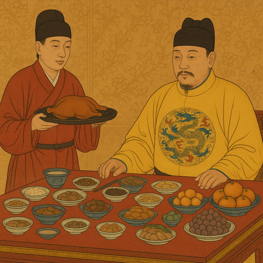 明朝の宮廷宴会(イメージ画像)